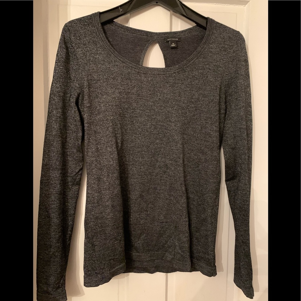 Ann Taylor Long Sleeve Top - Key Hole Back